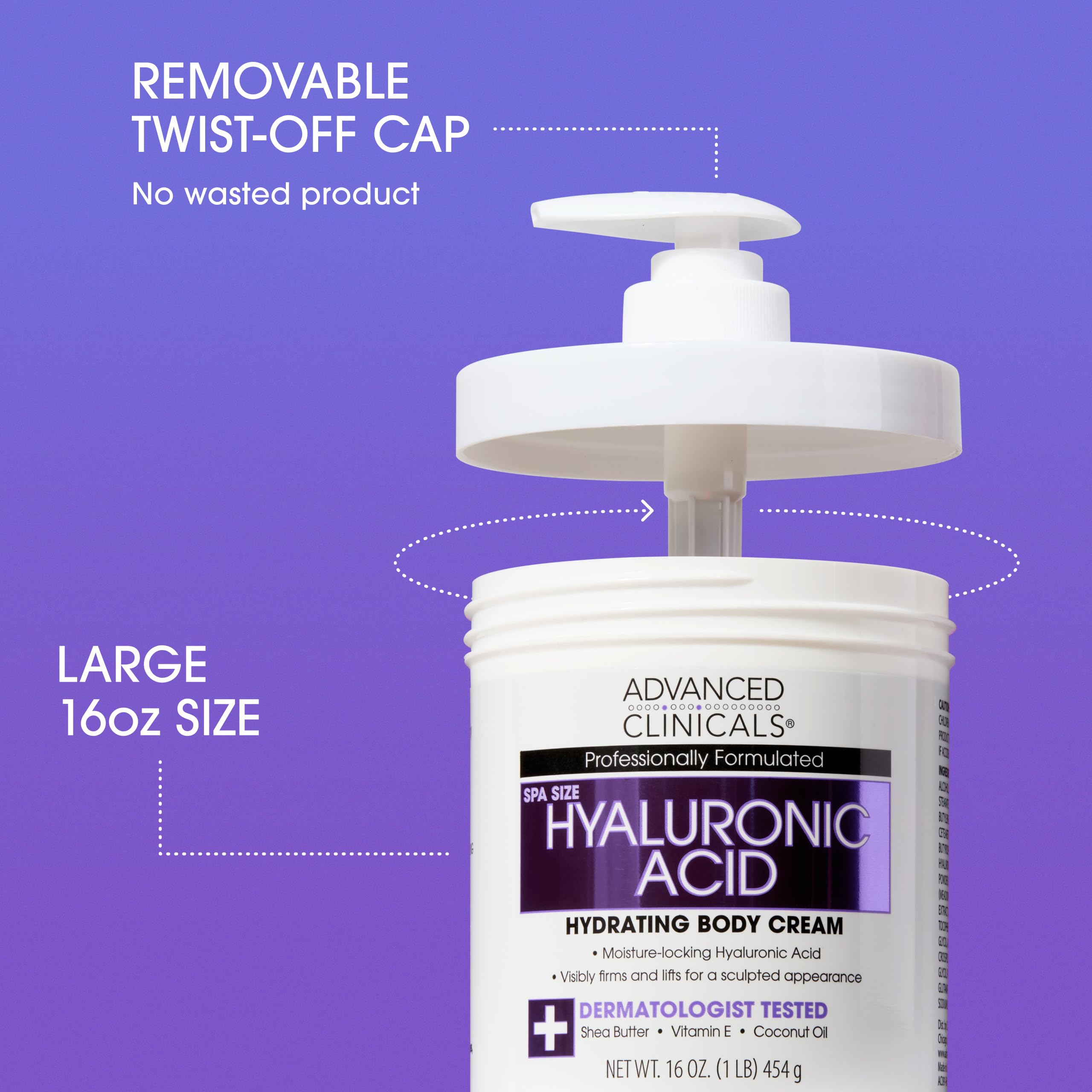 Advanced Clinicals crema colageno sin fragancia: frasco que sugiere suavidad y firmeza