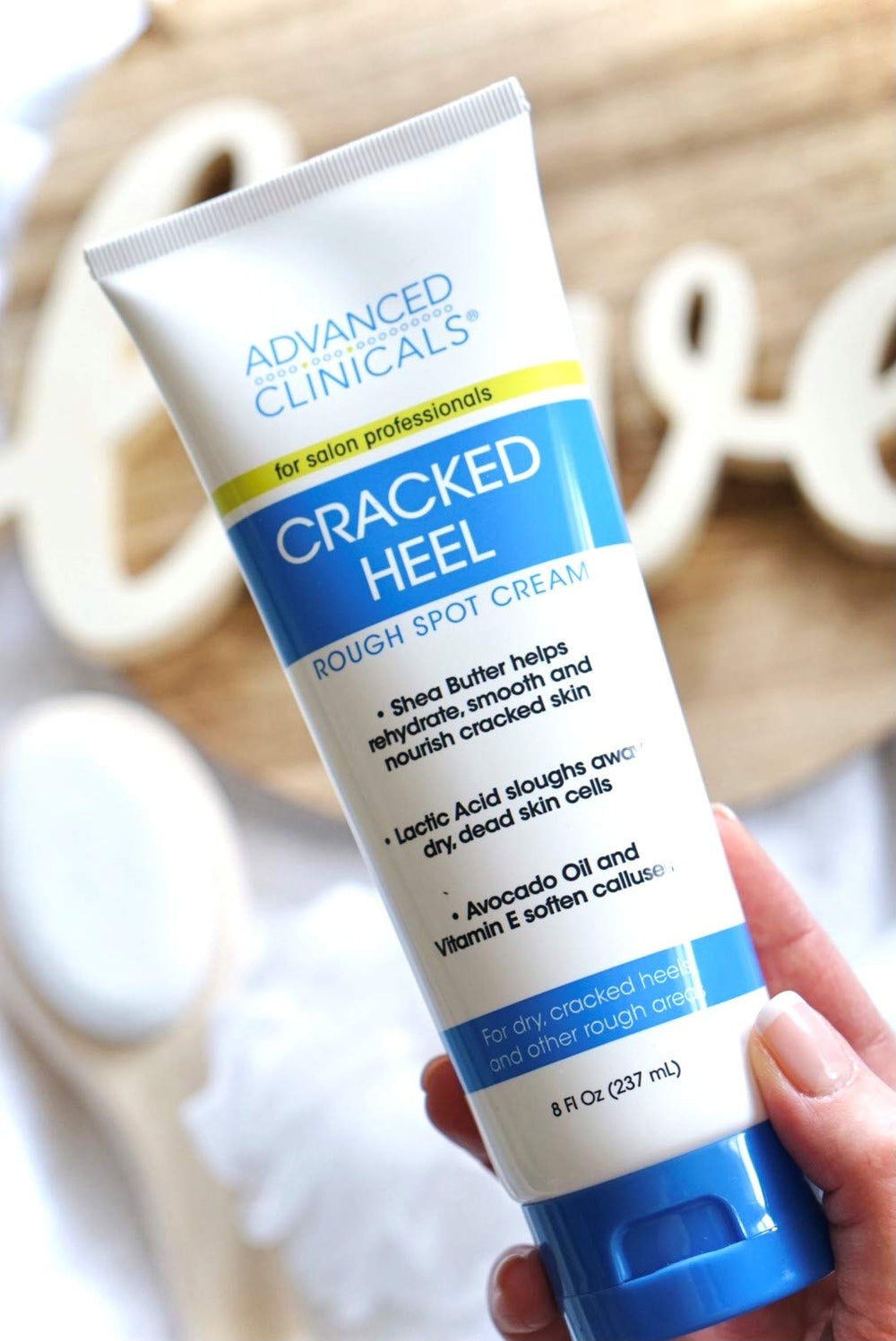 Advanced Clinicals crema para manos, piel seca más suave.