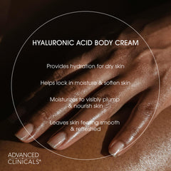 Advanced Clinicals ingredientes clave: squalane, algas y pantenol para suavizar piel