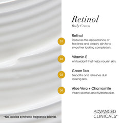 Advanced Clinicals loción hialuronico con squalane y algas, textura suave.