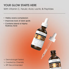 Advanced Clinicals locion vitamina C ferulico para tono uniforme.