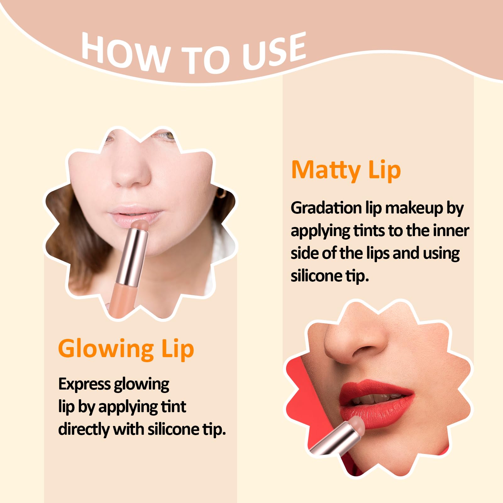 Aeaocvo brocha labios silicona negra, ideal para aplicar brillo sin manchas.