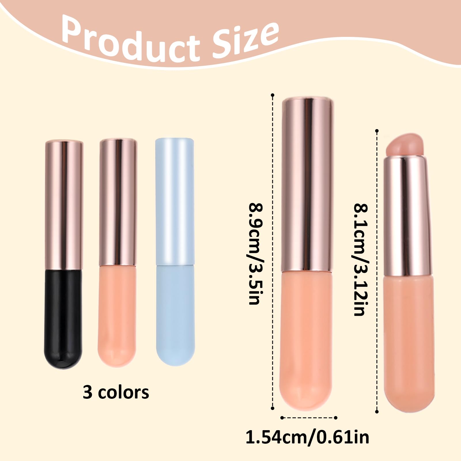 Aeaocvo set de brochas labios silicona protectora, protege y mantiene higiene.