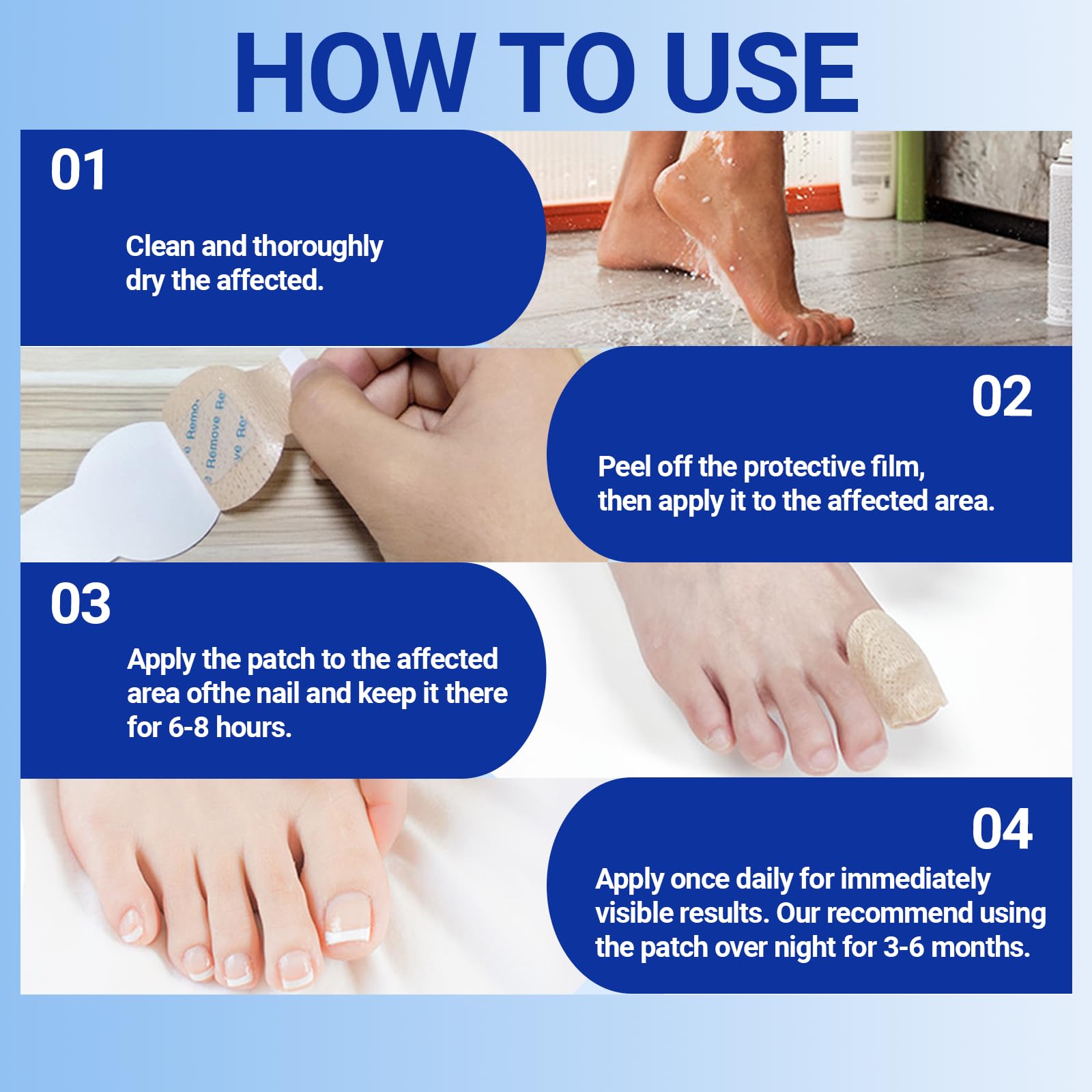 Parche Aedydyce con ingredientes naturales para uñas frágiles.