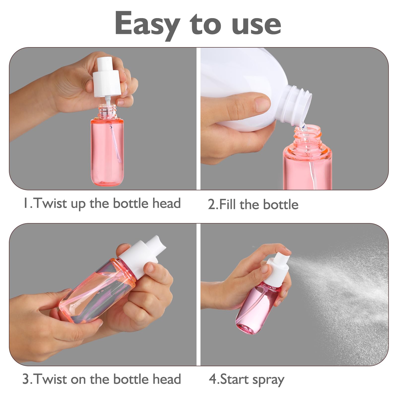 Tamaño compacto Aeibxiy 40 ml para llevar en bolso o maleta.