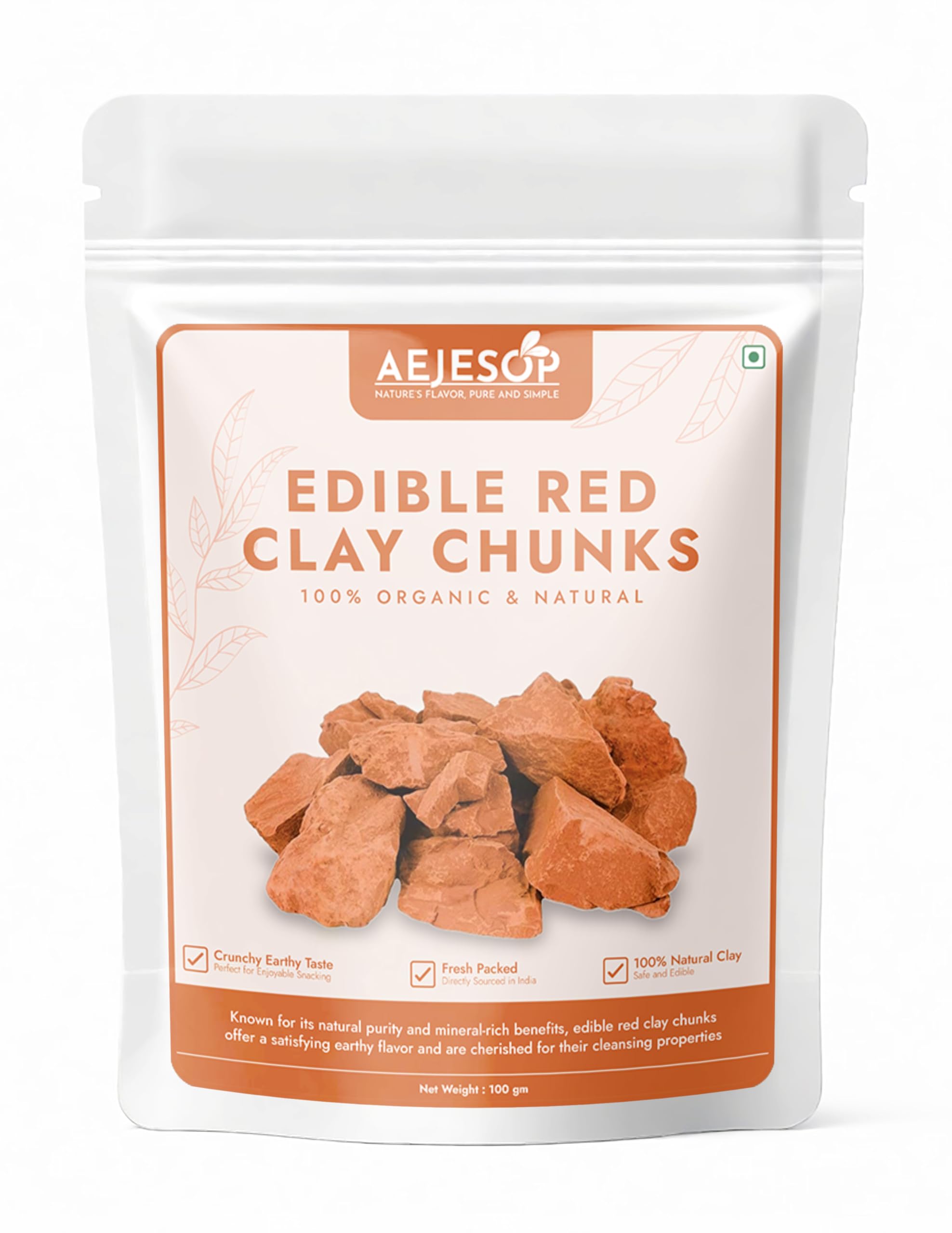 AEJESOP arcilla roja trozos: uso alimentario seguro para rituales de cocina saludable.