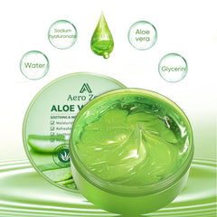 Aero Zen gel de Aloe, aplicación suave para refrescar la piel