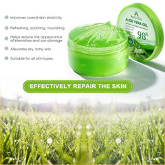 Textura ligera del gel de Aloe de Aero Zen, absorción rápida