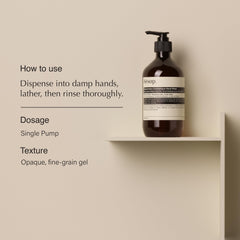 Aesop Resurrección Aromática, espuma suave para manos, sensación suave