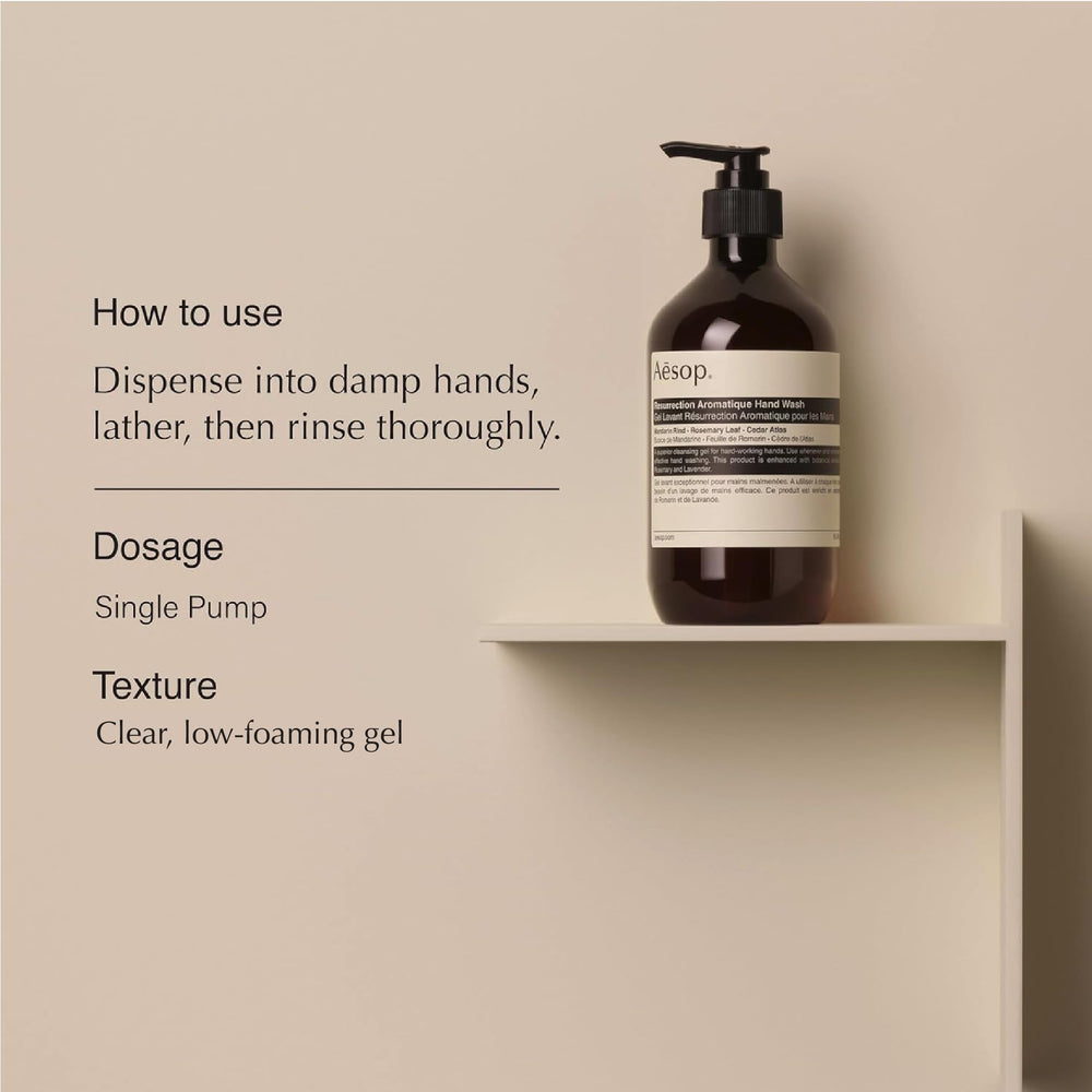 Aesop Resurrection Bálsamo Manos: hidratación duradera para la piel