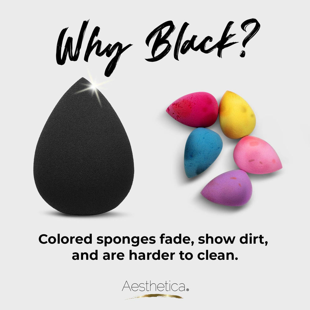 Esponja de maquillaje Aesthetica sin bordes para cobertura sin líneas.