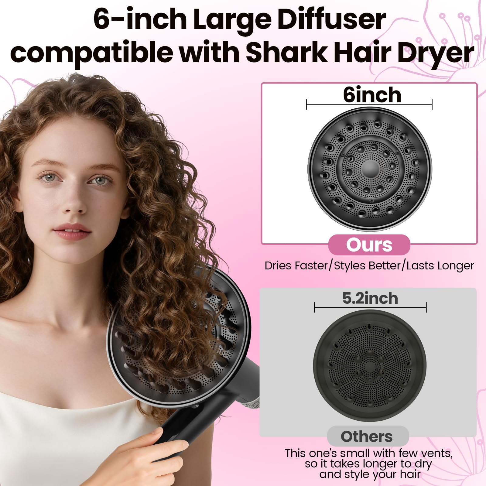 AFDD difusor para rizos, mejora definición y controla frizz