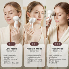 AFEIOFT cepillo facial compacto para uso diario y viajes.