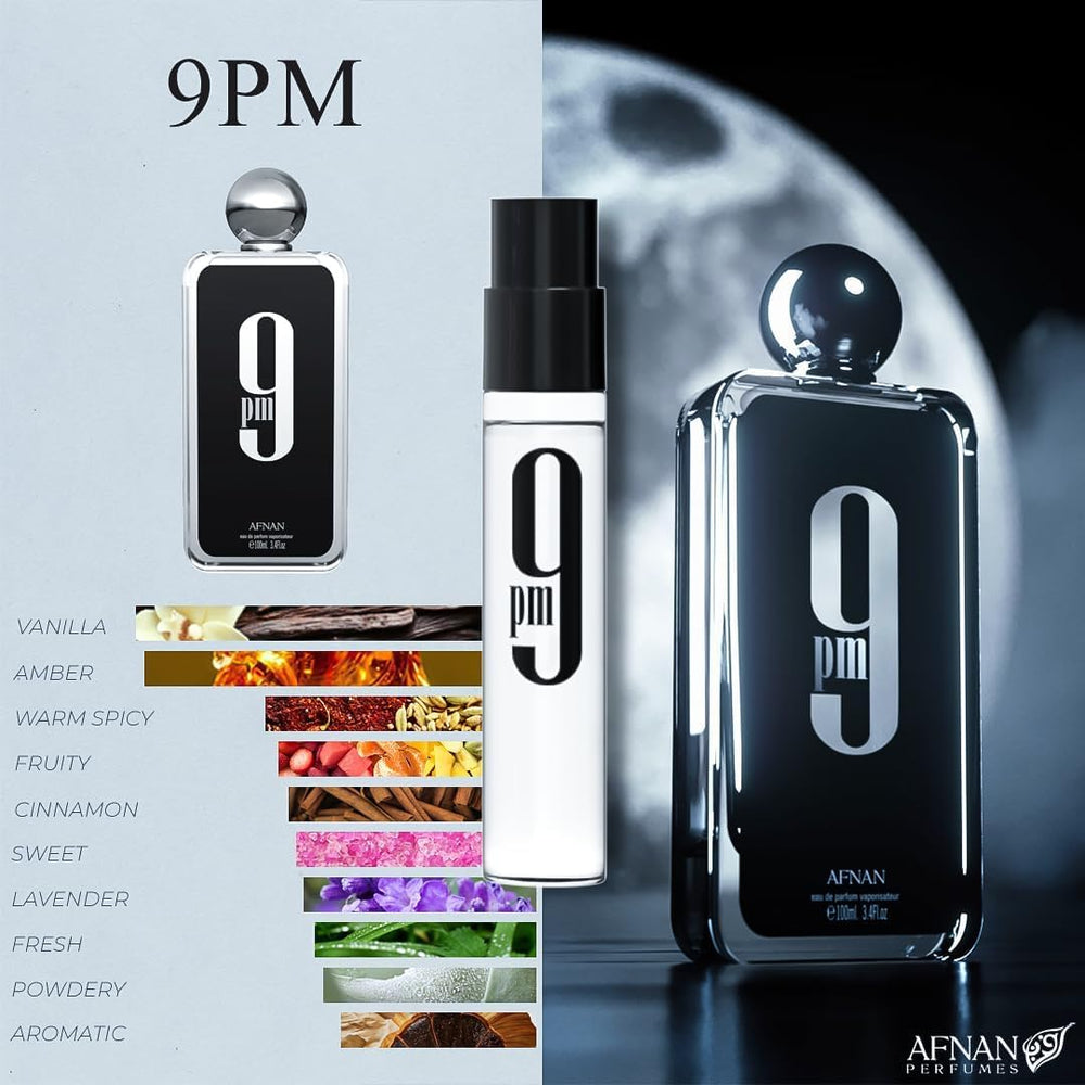Afnan 9AM Pour Femme mini, aroma fresco para la mañana