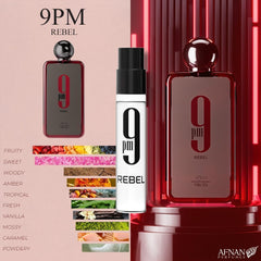 Afnan 9PM Pour Homme mini, fragancia elegante para la noche