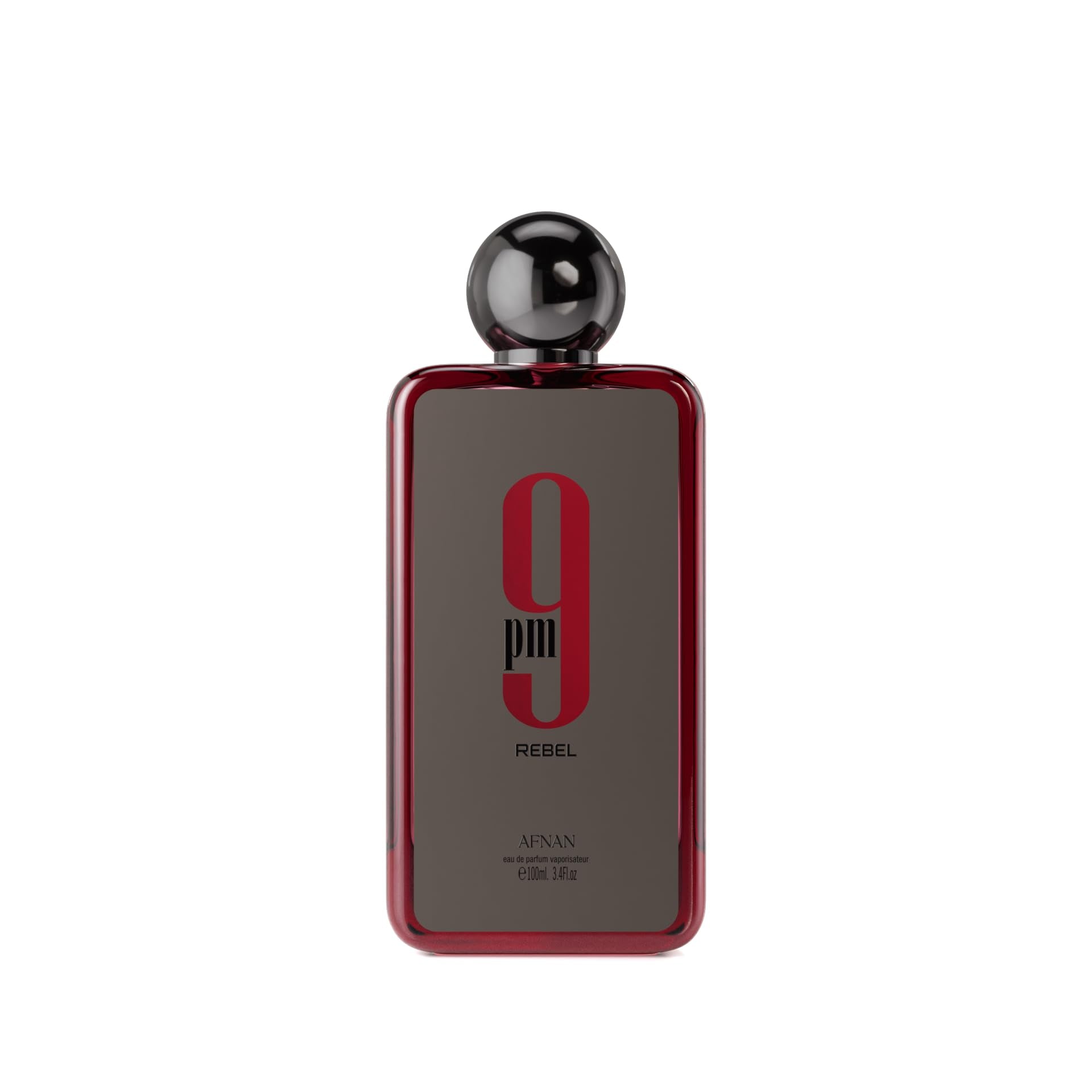 Afnan 9 PM Rebel: botella elegante para uso diario y ocasiones especiales.
