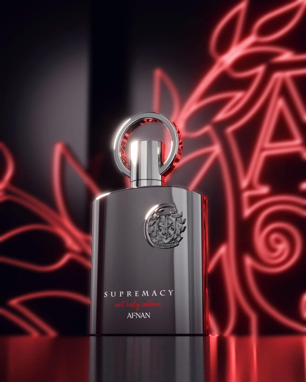 Afnan Supremacía No Solo Intenso, frasco de 150 ml en aerosol.