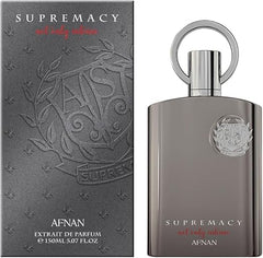 Presentación premium de Afnan Supremacy Pour Homme, ideal como regalo o detalle de lujo.