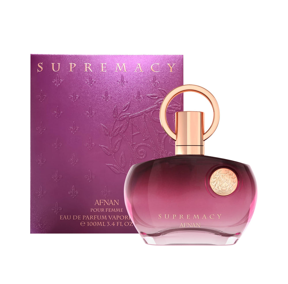 Afnan Supremacy Purple: botella elegante para uso diario.