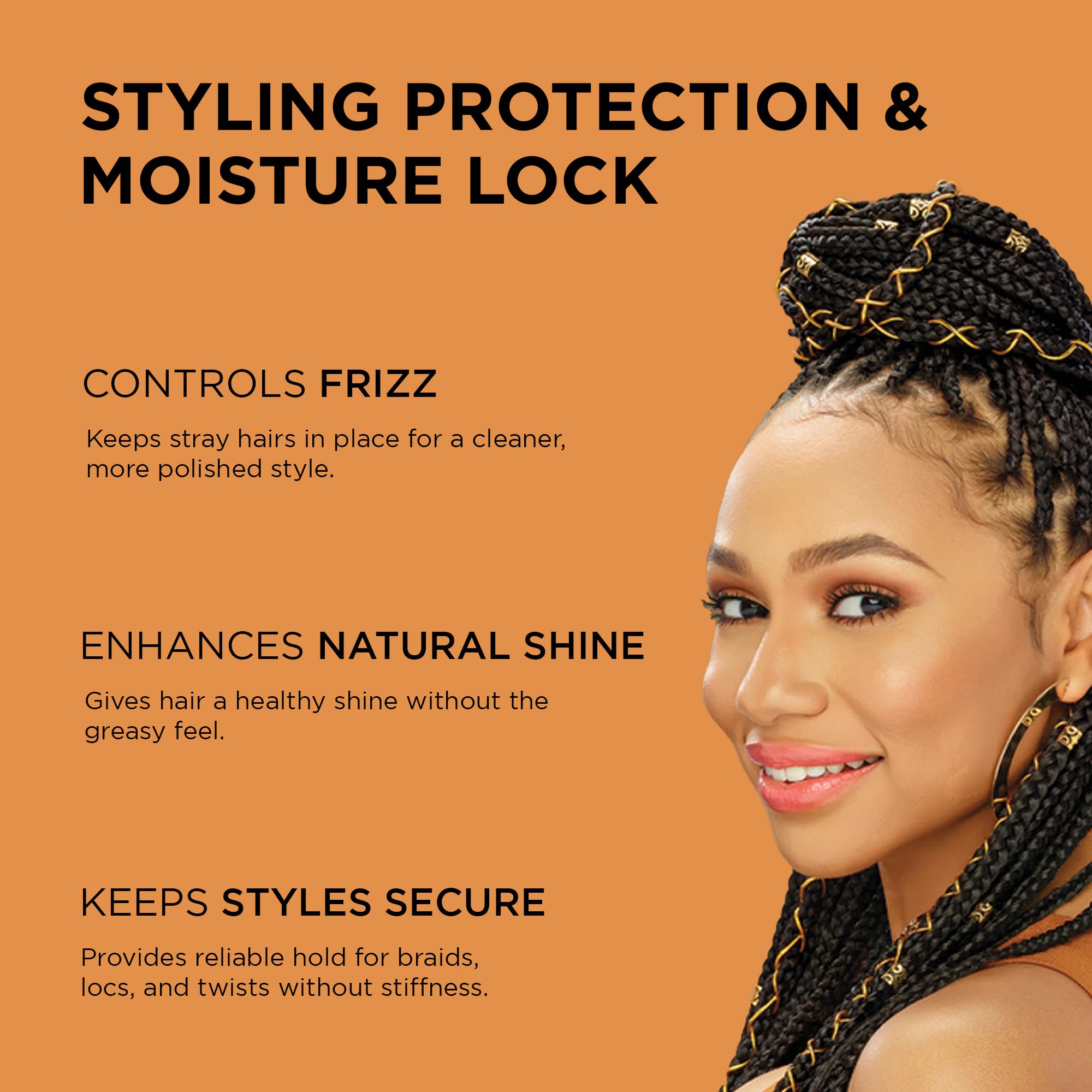 African Pride gel smoothing twists for sleek edges