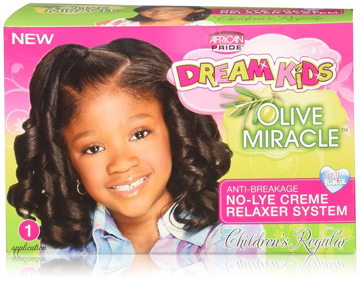 Botella del relajante Dream Kids Milagro de Oliva de African Pride para cabello infantil suave