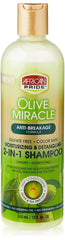 African Pride Olive Miracle 2 en 1: botella para lavado diario