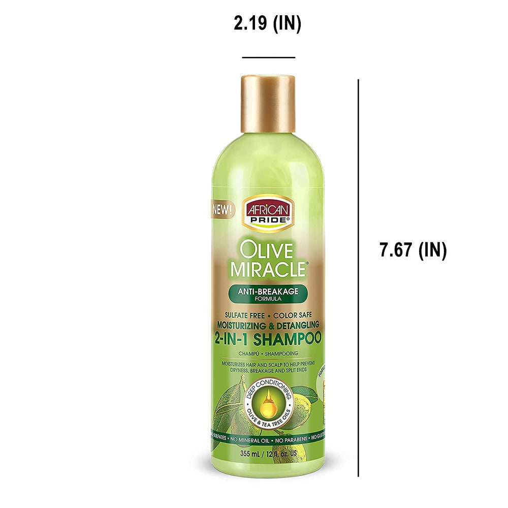 Textura del cabello mejorada con Olive Miracle 2 en 1