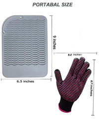Materiales ecológicos AFT90: silicona grado alimentario y guante de algodón densidad alta.