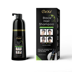 Agthyuve Dexe champú-tinte cabello botella: color negro instantáneo sin amoníaco