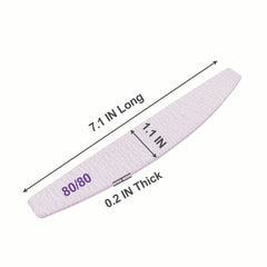 Lima AhaTopia para acrílico y gel con grano 80-80, resultado profesional.