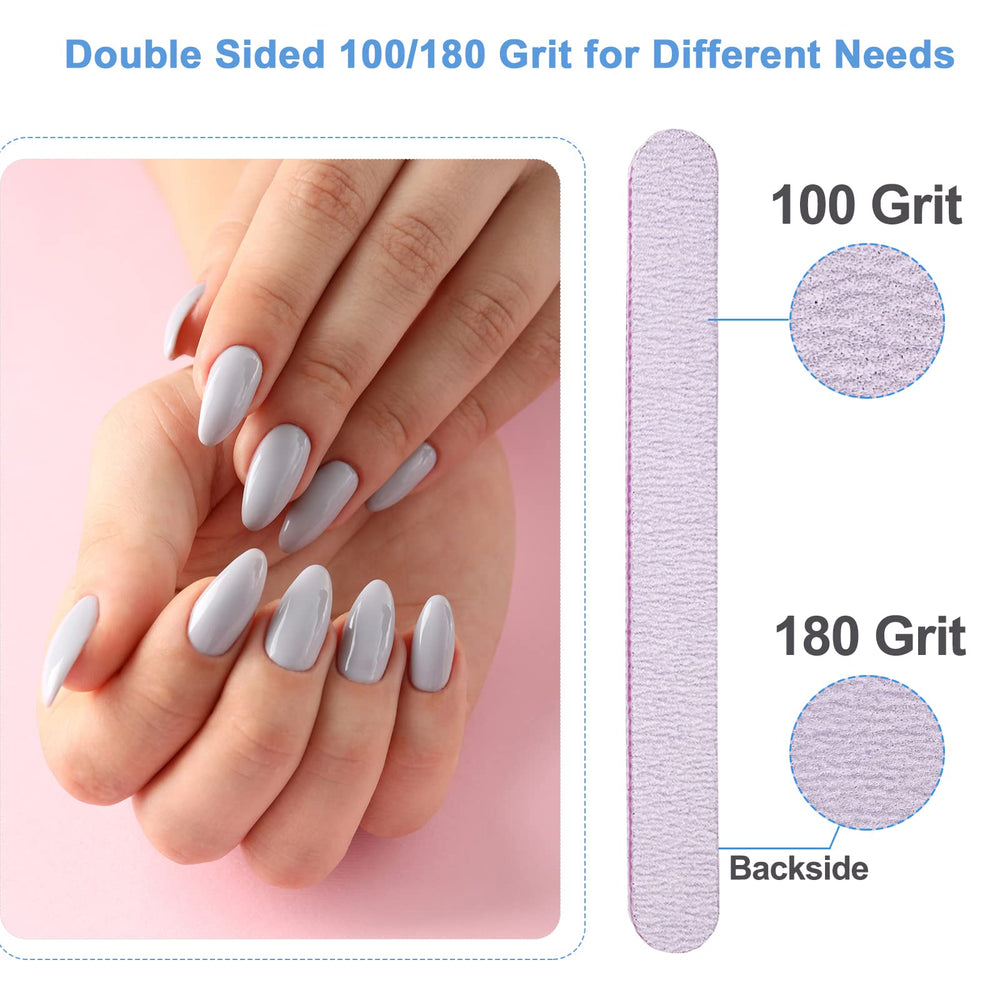 Limas de 7 pulgadas AhaTopia, mano cómoda durante el manicura y pedicura