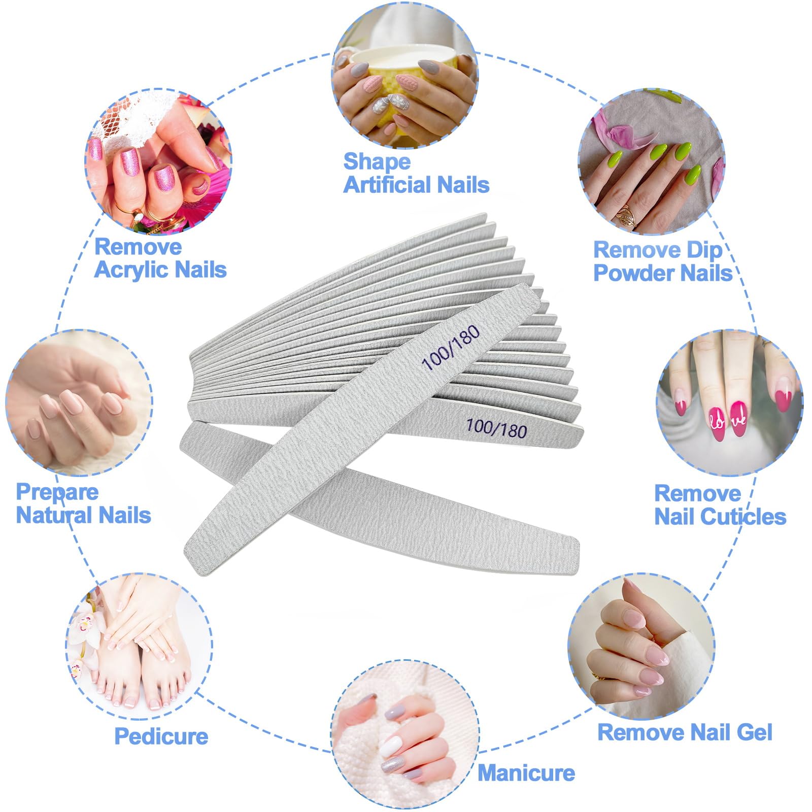 Uso en manicura y pedicura con AhaTopia para acabado suave