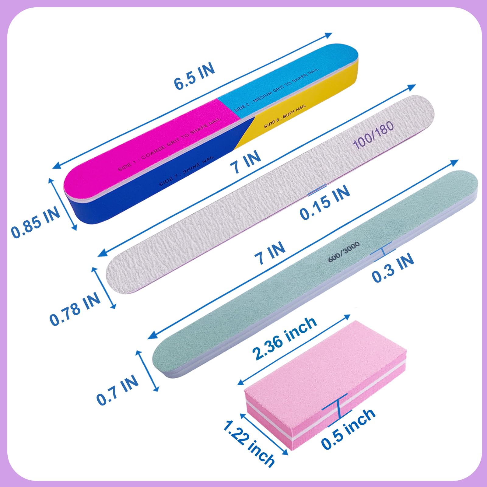 Kit de manicura AhaTopia de 16 piezas para cuidado completo de uñas.