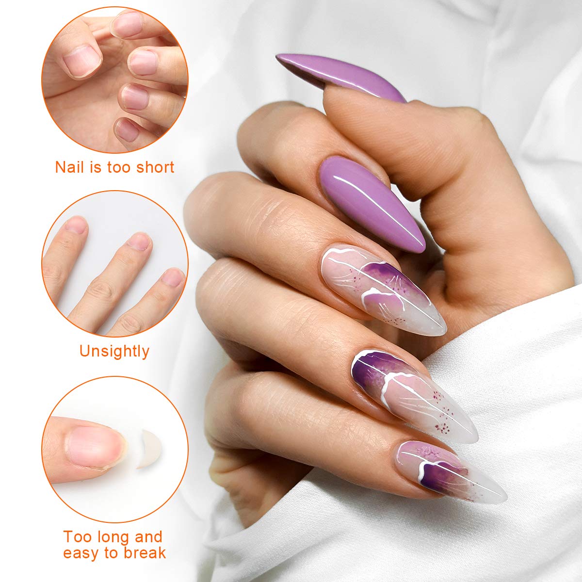 AHIER formas uñas: capa impermeable ofrece acabado suave para esmalte.