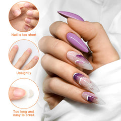 AHIER formas uñas: capa impermeable ofrece acabado suave para esmalte.