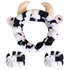 AHONEY diadema orejas de vaca, ideal para mantener el cabello fuera de la cara durante el cuidado facial