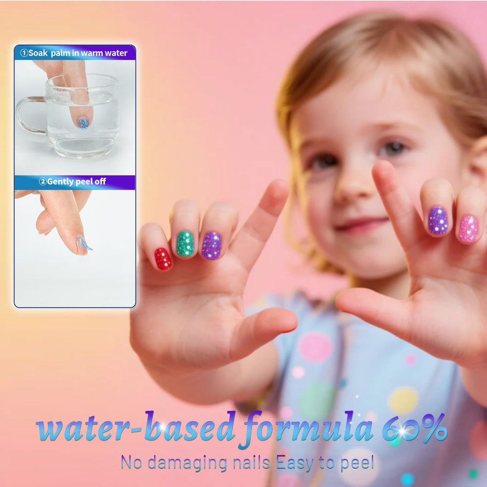 Aieenjor: base de agua para una opción segura en uñas infantiles.