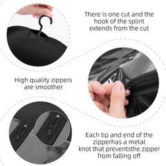 aihope-sto material-no-tejido-plastico-transparente-negro: visibilidad y ligereza