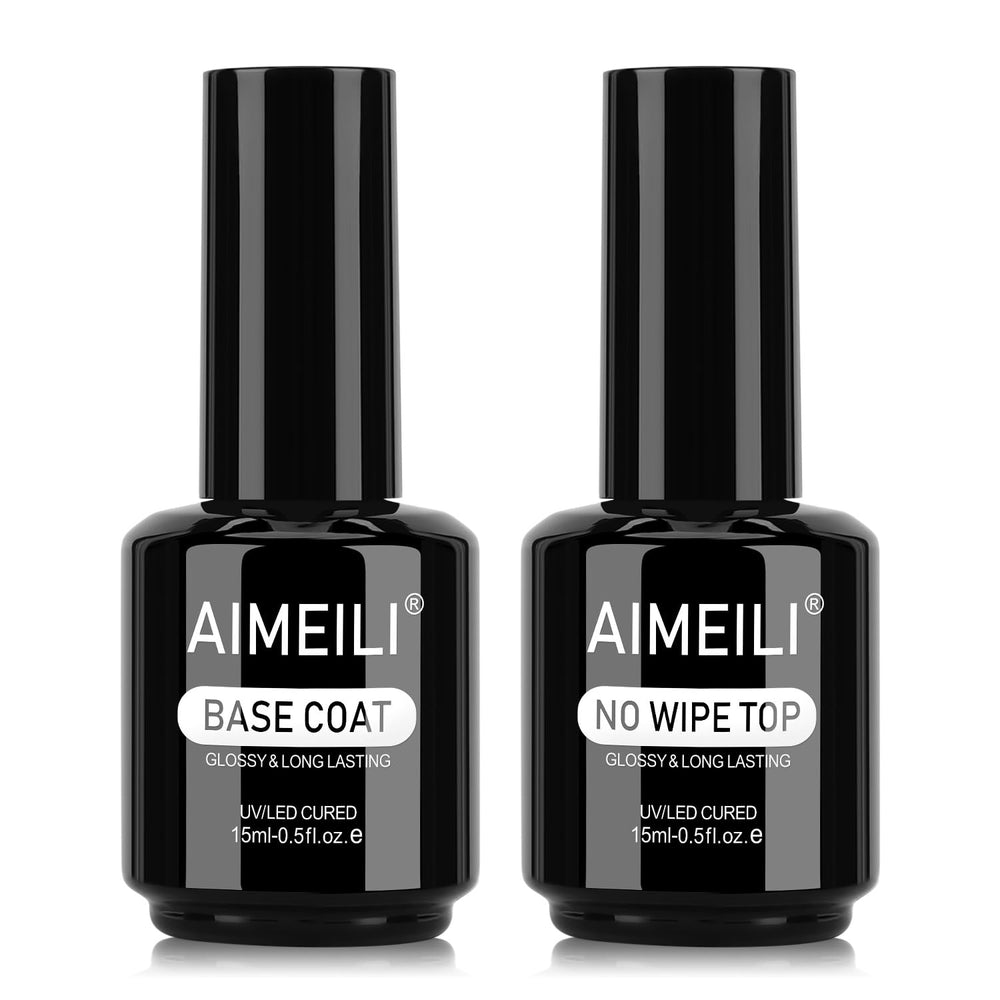 AIMEILI base de gel en acción, adhesión suave y acabado uniforme.