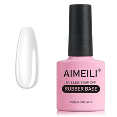 AIMEILI base de gel elastico transparente para aplicacion suave en uñas