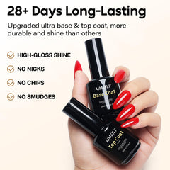 Esmalte gel de AIMEILI con alto brillo para uñas resistentes.