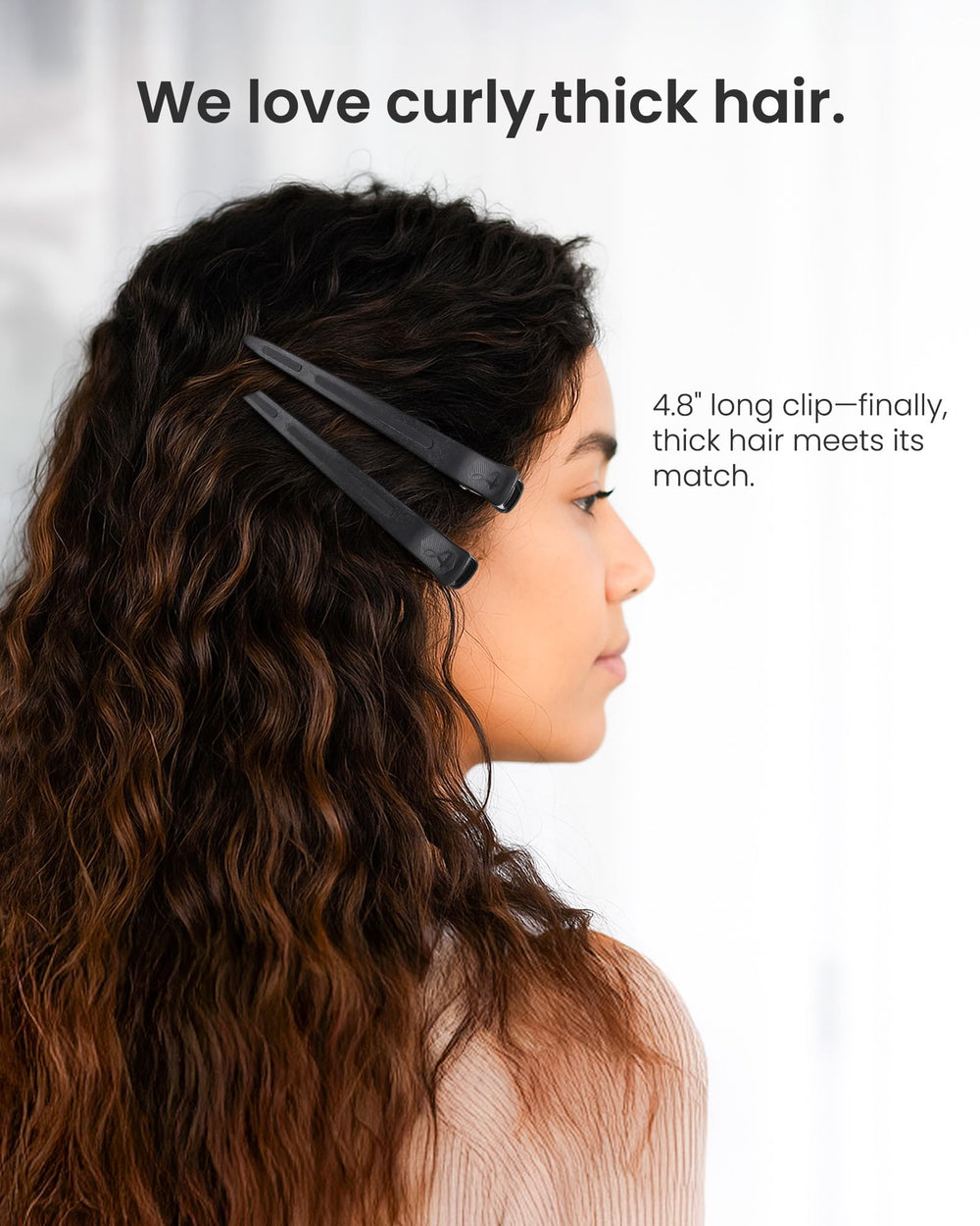 Clip AIMIKE anti-resbalamiento con dientes sutiles, sujetan cabello sin tirones.
