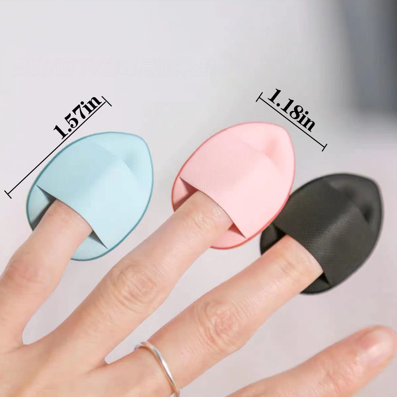Ainvhh mini puff triangulo blanco: aplicador clave para base y polvos ligeros
