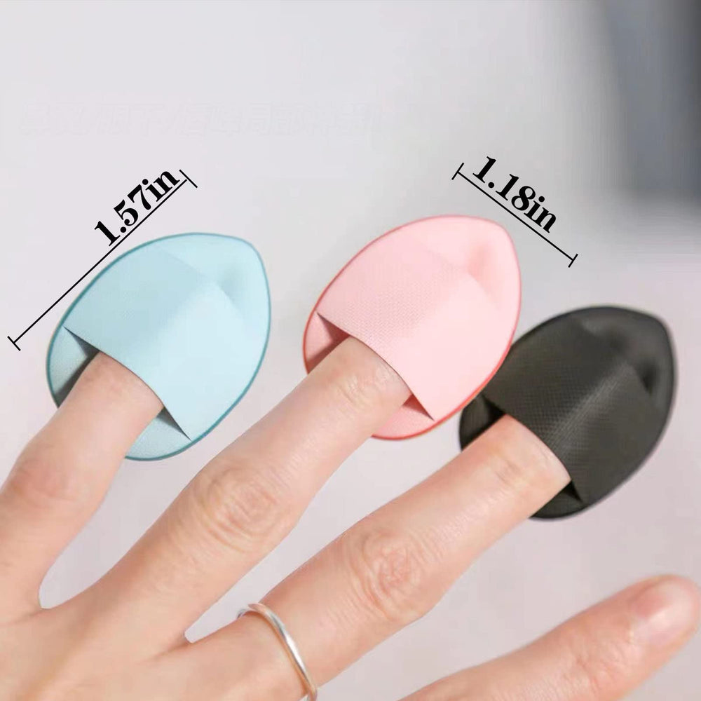 Ainvhh mini puff triangulo blanco: aplicador clave para base y polvos ligeros
