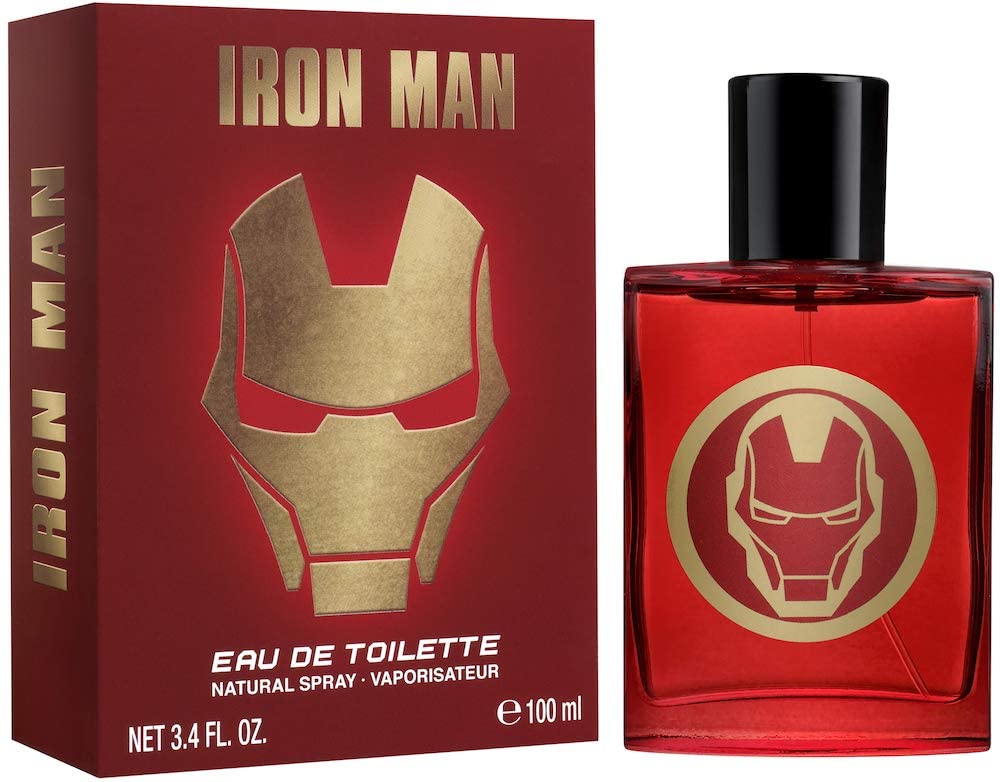 Air-Val Marvel Iron Man 3.4 EDT botella: aroma distintivo para uso diario y ocasiones.