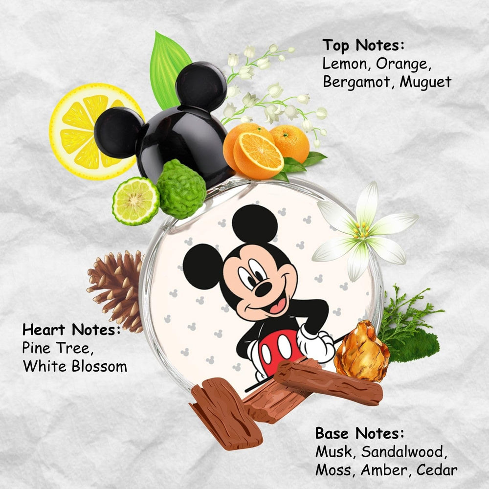 Air-Val Mickey Mouse fragancia caja, estuche atractivo para regalo infantil.