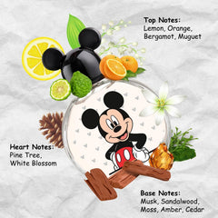 Air-Val Mickey Mouse fragancia caja, estuche atractivo para regalo infantil.
