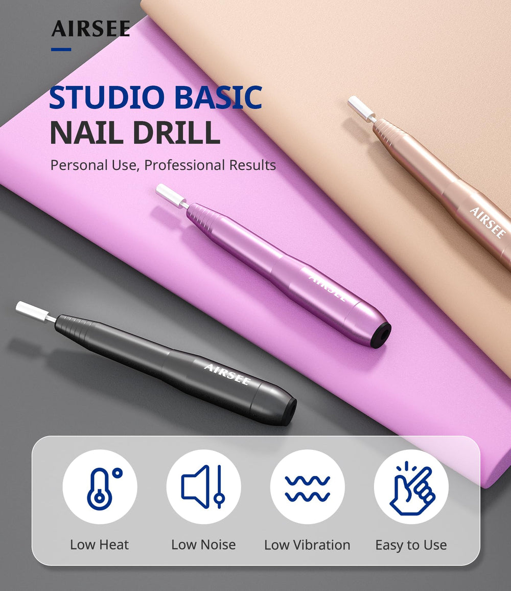 AIRSEE rotación doble dirección, compatible con diversas técnicas de uñas.