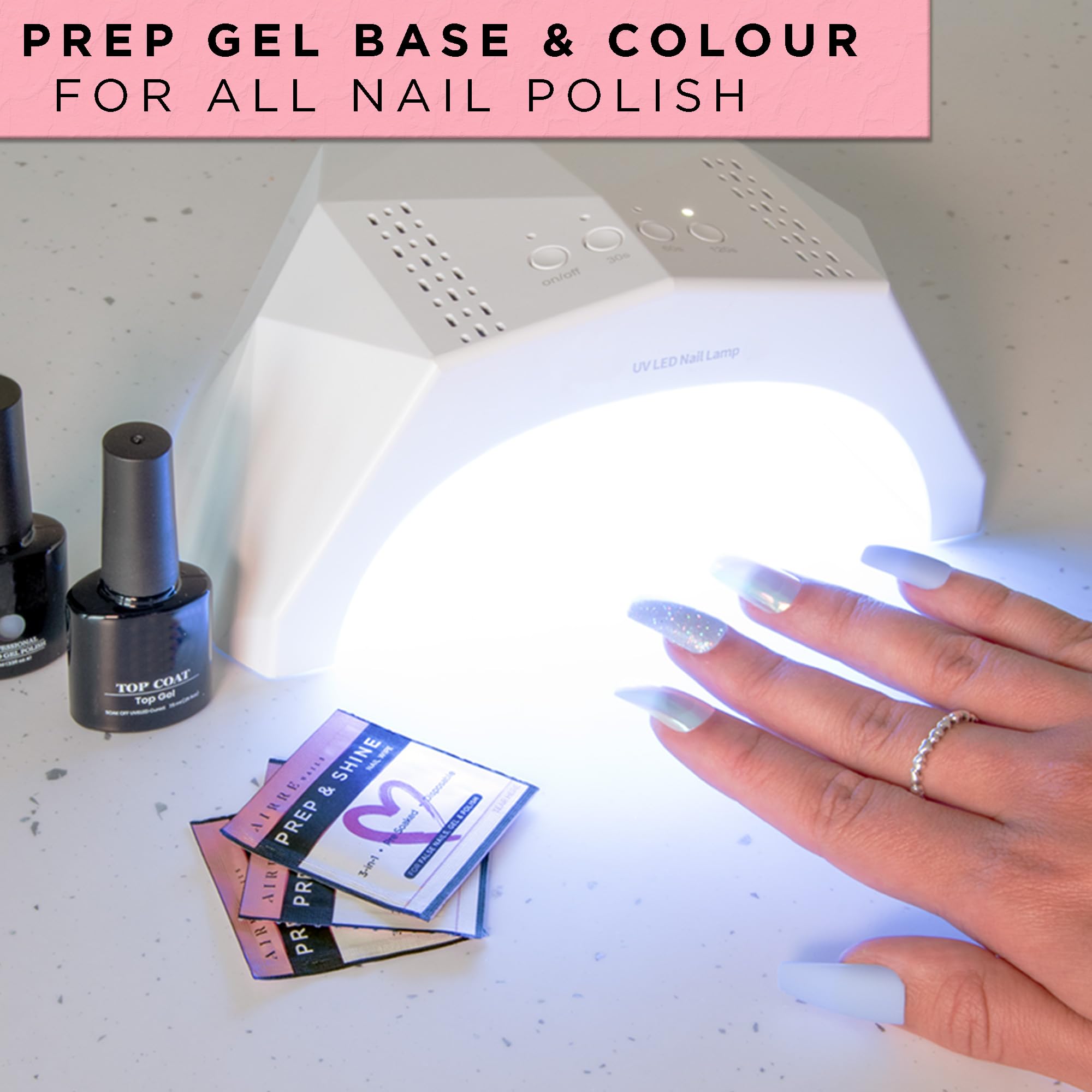 AIRRE NAILS Prep & Wipe higiene profesional para uñas limpias