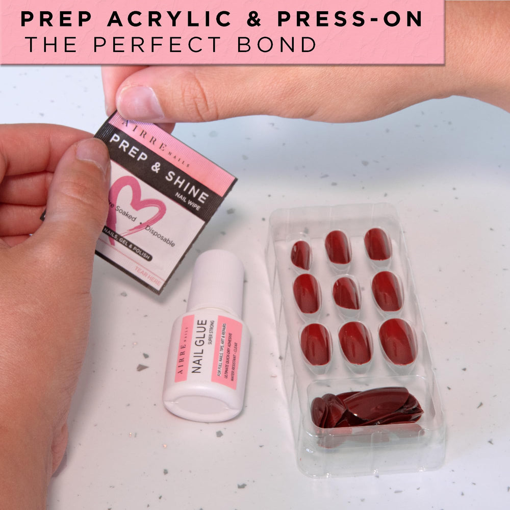AIRRE NAILS Prep & Wipe secado rápido para preparación lista